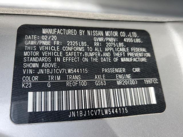 JN1BJ1CV7LW544115 Nissan Rogue Sport S