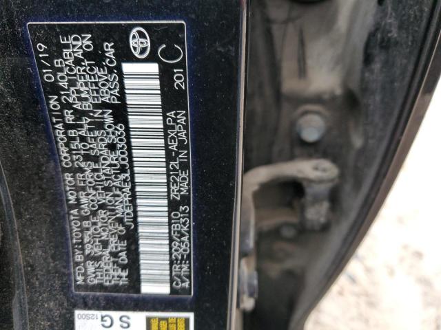 JTDEPRAE3LJ003036 Toyota COROLLA LE