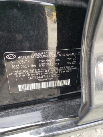 5NPE24AF6FH007962 Hyundai SONATA SE