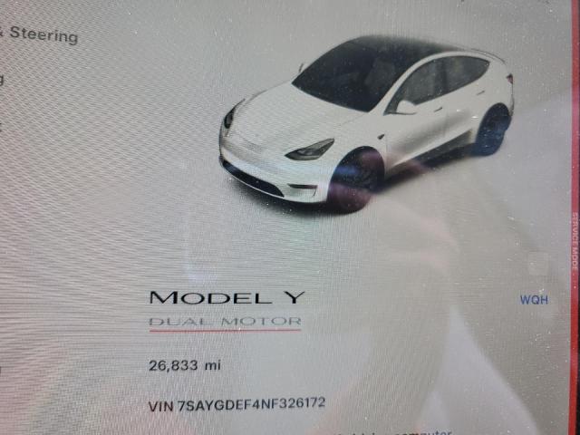 7SAYGDEF4NF326172 Tesla Model Y