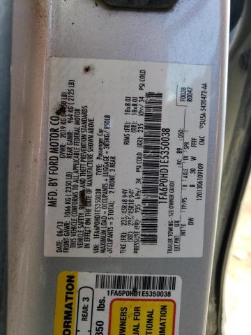 1FA6P0HD1E5350038 Ford FUSION SE