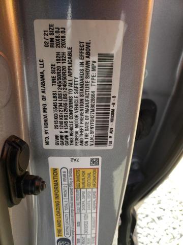 2021 HONDA PILOT SE - 5FNYF5H27MB028664