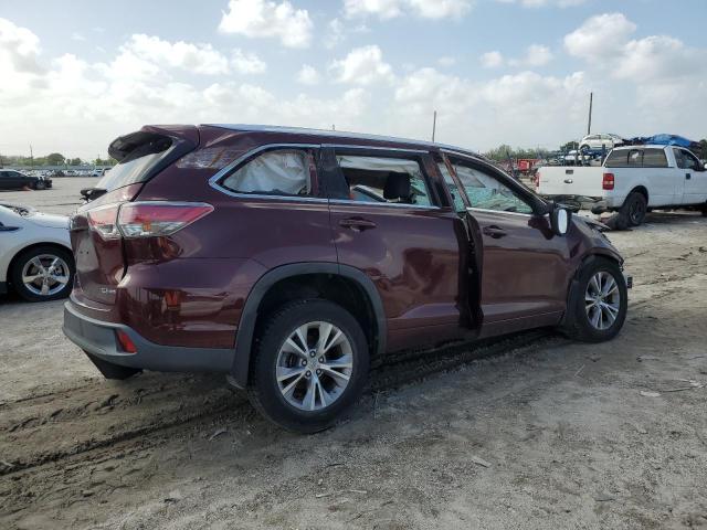 VIN 5TDJKRFH2ES069325 2014 Toyota Highlander, Xle no.3