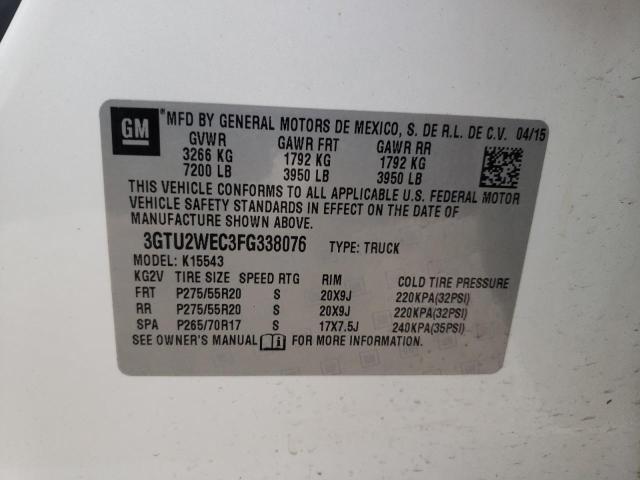 3GTU2WEC3FG338076 GMC Sierra K1500 Denali