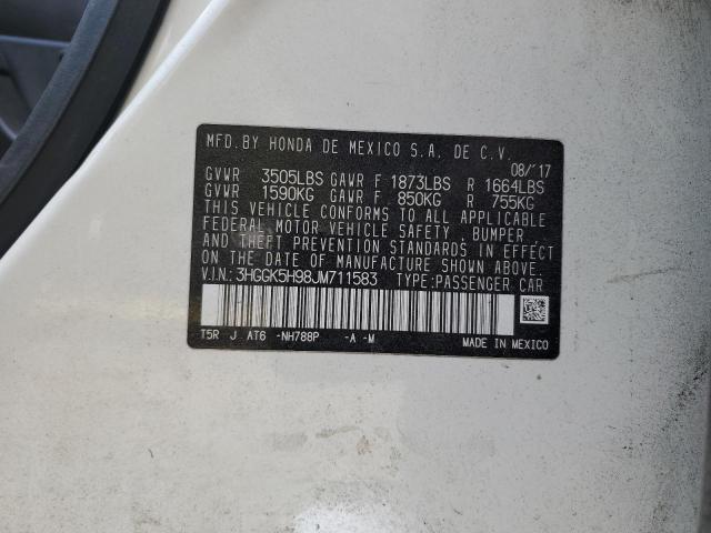 3HGGK5H98JM711583 Honda FIT EX