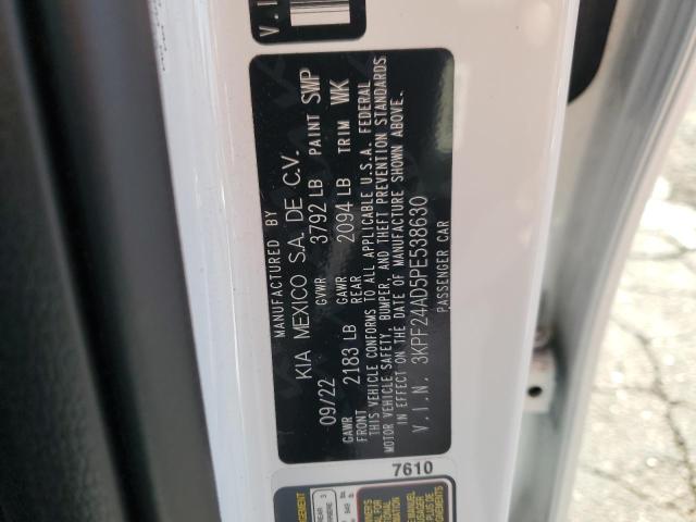 3KPF24AD5PE538630 KIA FORTE LX
