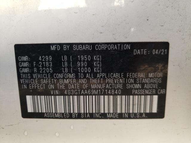4S3GTAA69M1714840 Subaru Impreza