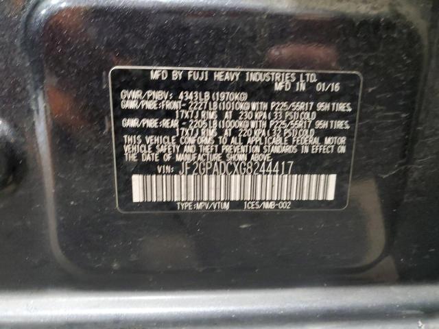 JF2GPADCXG8244417 Subaru Crosstrek Premium