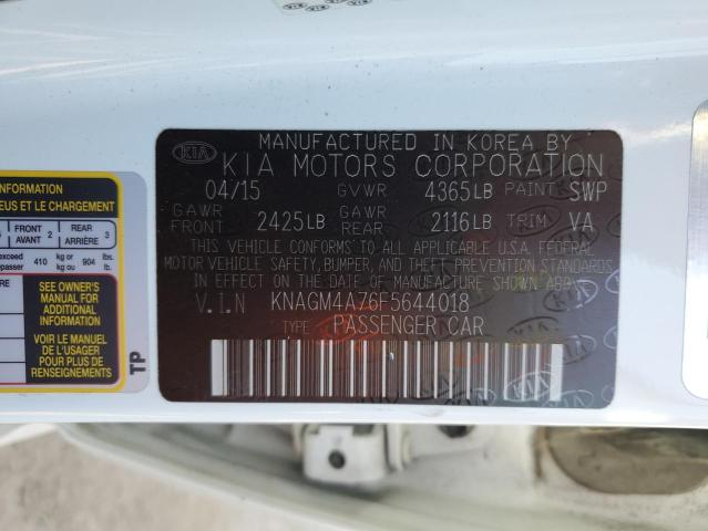 KNAGM4A76F5644018 KIA Optima Lx