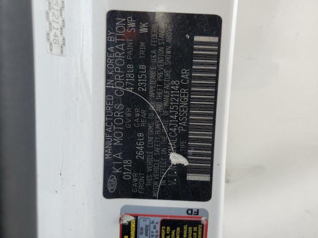 KNALC4J14J5121148 KIA Cadenza Luxury