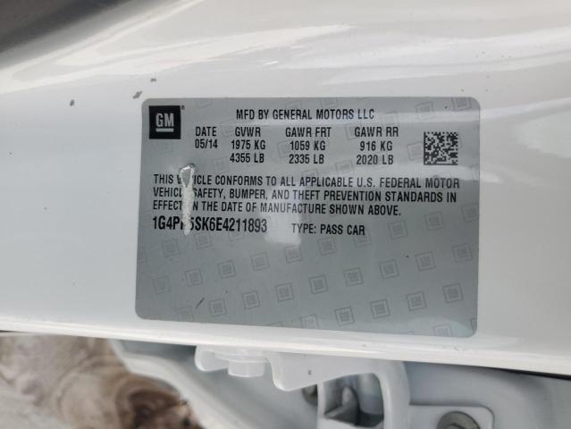 1G4PR5SK6E4211893 Buick Verano Convenience