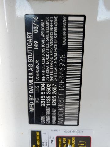 2016 MERCEDES-BENZ E 400 - WDDKK6FF1GF346928