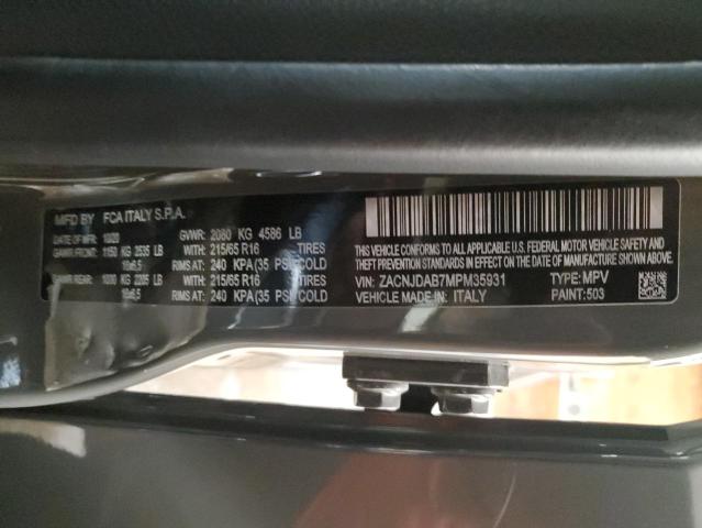 ZACNJDAB7MPM35931 Jeep Renegade Sport