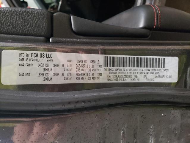 2020 JEEP GRAND CHER - 1C4RJFLGXLC292811
