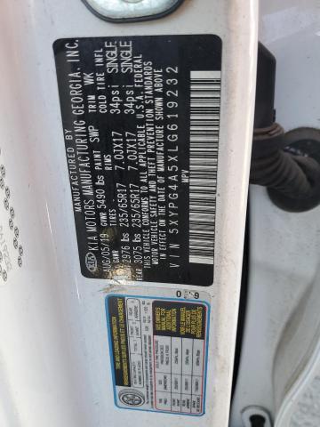 5XYPG4A5XLG619232 KIA SORENTO S