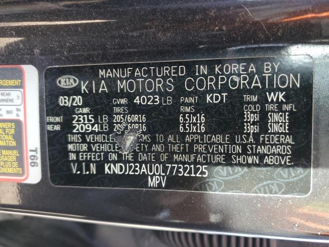 KNDJ23AU0L7732125 | 2020 KIA soul lx