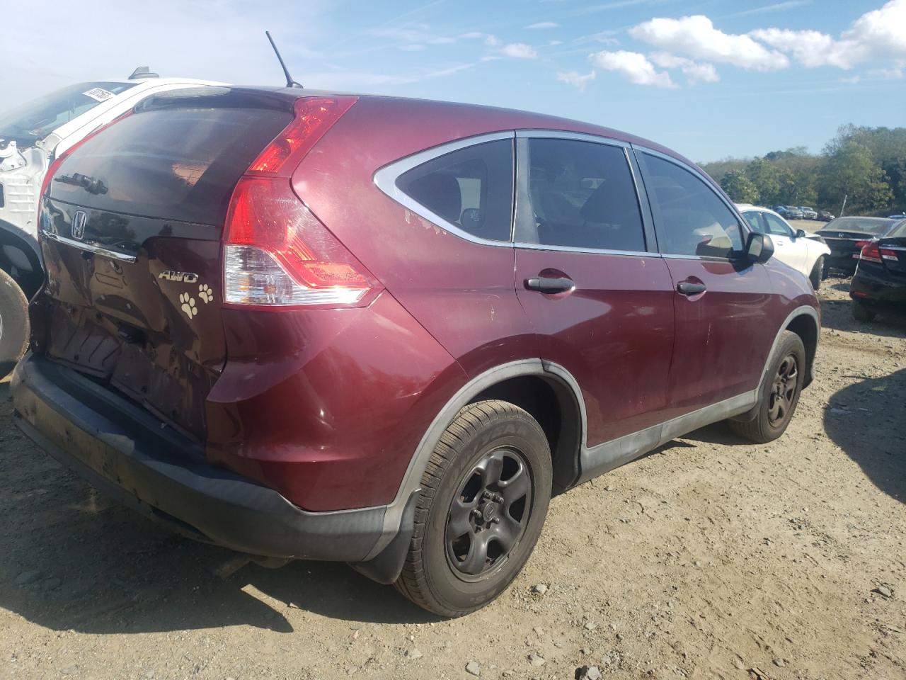 5J6RM4H37CL076300 2012 Honda Cr-V Lx