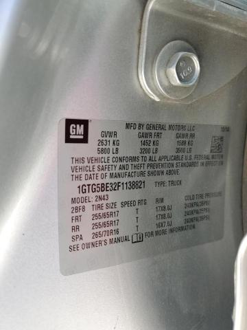 1GTG5BE32F1138821 GMC CANYON SLE