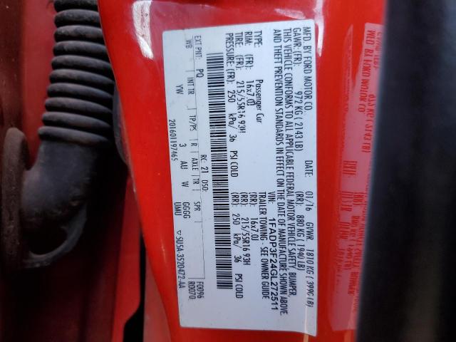 1FADP3F24GL272511 Ford FOCUS SE