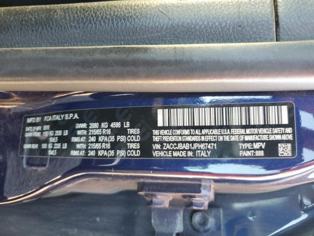ZACCJBAB1JPH67471 Jeep Renegade Sport