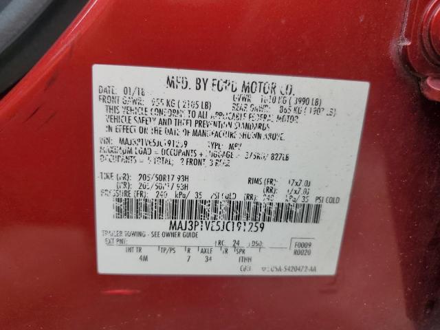 MAJ3P1VE5JC191259 Ford Ecosport Titanium