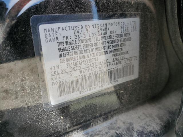 2019 NISSAN SENTRA S - 3N1AB7AP6KY338744