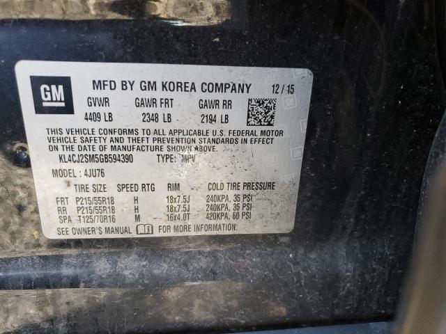 KL4CJ2SM5GB594390 Buick Encore Sport Touring