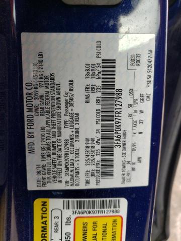 3FA6P0K97FR127988 2015 Ford Fusion Titanium