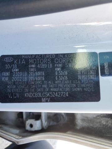 KNDCB3LC5K5242724 KIA NIRO FE