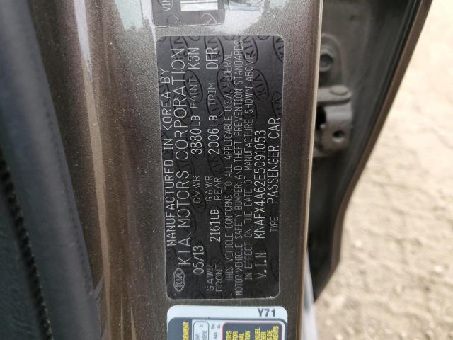 KNAFX4A62E5091053 KIA FORTE LX