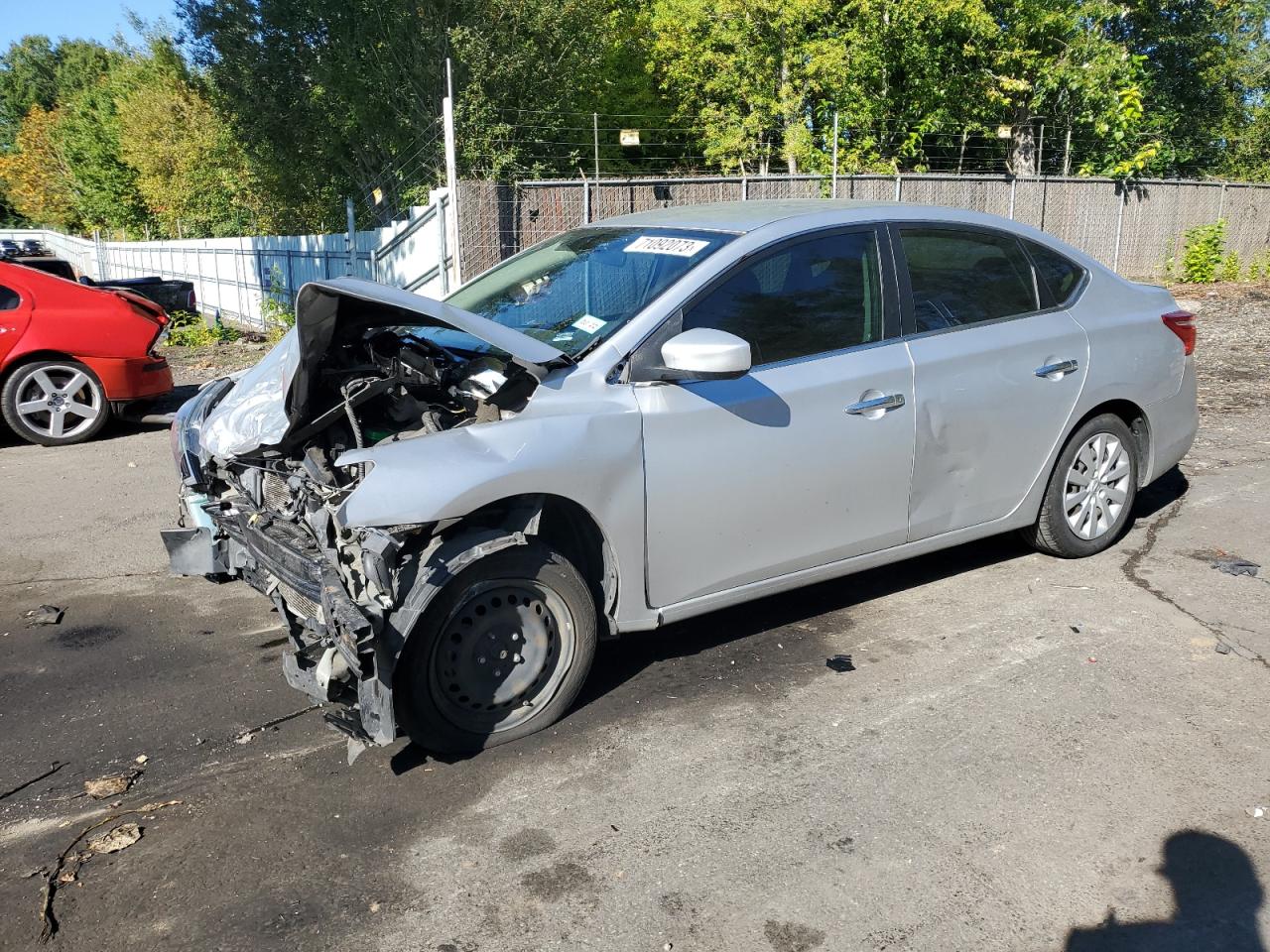 NISSAN SENTRA S 2016 silver  gas 3N1AB7AP2GY258977 photo #1