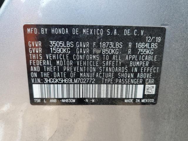3HGGK5H69LM702772 Honda Fit Sport