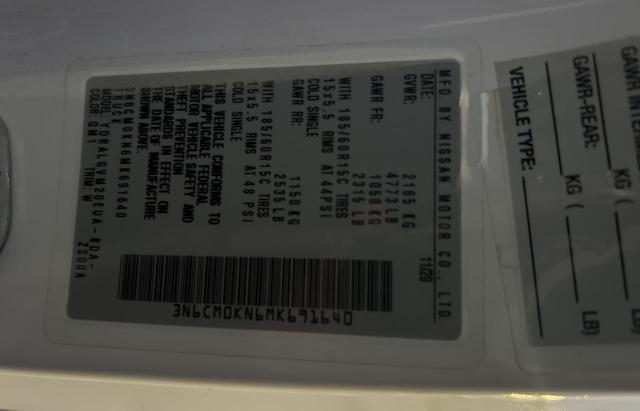 3N6CM0KN6MK691640 Nissan NV200 2.5S