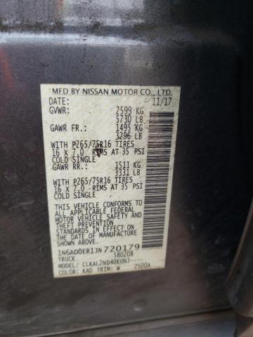 1N6AD0ER1JN720179 Nissan FRONTIER S