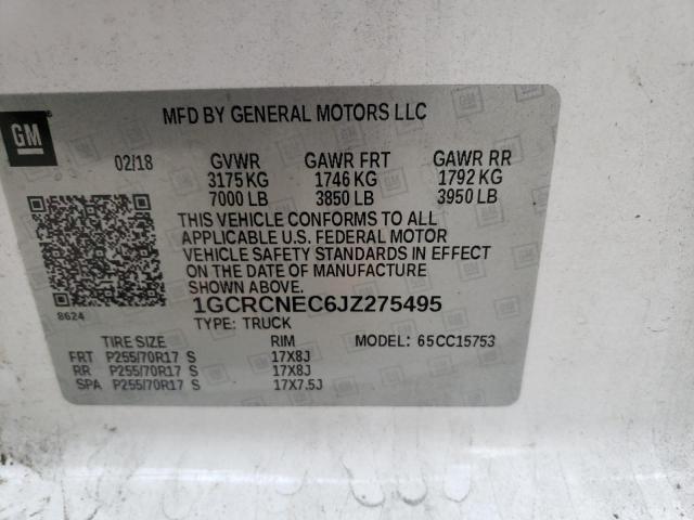 1GCRCNEC6JZ275495 Chevrolet Silverado C1500