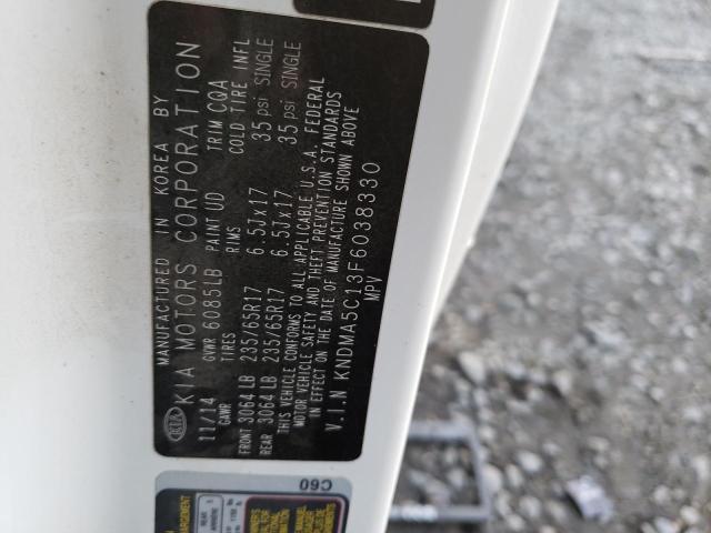 2015 KIA SEDONA L - KNDMA5C13F6038330