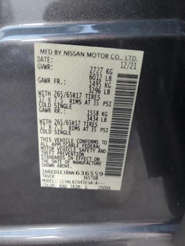 1N6ED1EJ8NN636559 Nissan FRONTIER S