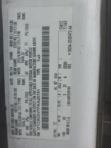 1FTCR3XV7FKA20751 2015 Ford Transit T-250