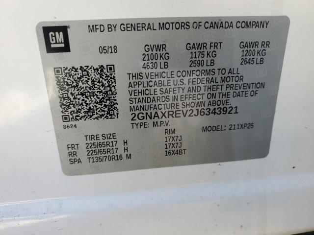 2018 CHEVROLET EQUINOX LS - 2GNAXREV2J6343921