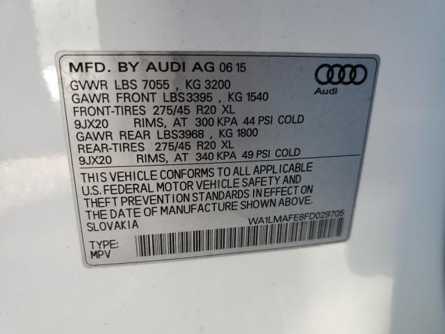 2015 AUDI Q7 TDI PRE - WA1LMAFE8FD029705