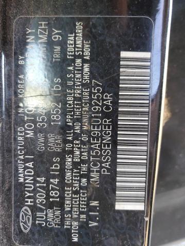 KMHCT5AE9EU192557 Hyundai ACCENT GLS