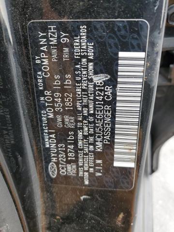 KMHCU5AE6EU142180 Hyundai ACCENT GLS