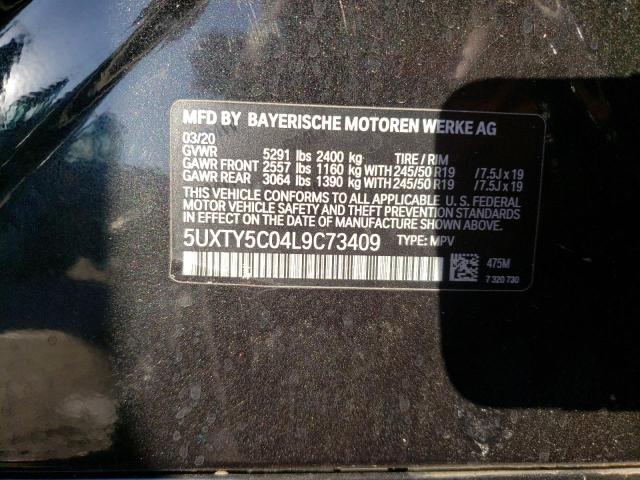 2020 BMW X3 xDrive30I VIN: 5UXTY5C04L9C73409 Lot: 71666563