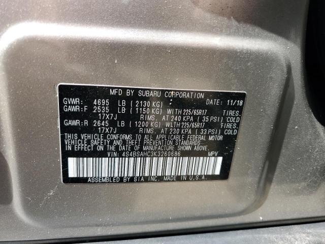 4S4BSAHC3K3260686 Subaru Outback 2.5i Premium