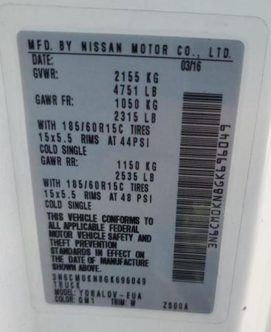 2016 NISSAN NV 200 3N6CM0KN8GK696049