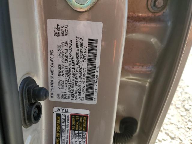 5J6RW1H99JL014472 Honda Cr-v Touring
