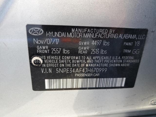 2018 HYUNDAI SONATA SPO - 5NPE34AF4JH670999