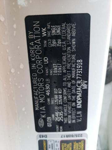 2020 KIA SPORTAGE L - KNDPM3AC3L7731918
