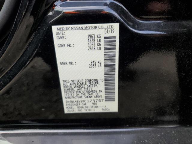 1N4BL4BV2KC173767 Nissan ALTIMA S