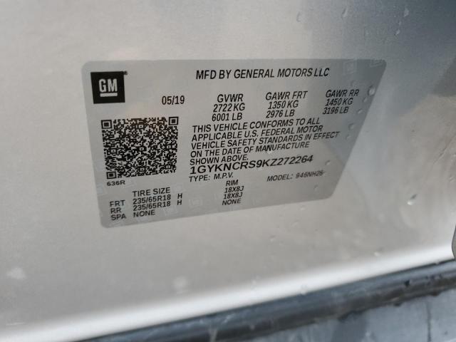1GYKNCRS9KZ272264 Cadillac XT5 LUXURY